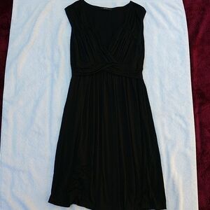Soprano Jersey Knit Black Dress